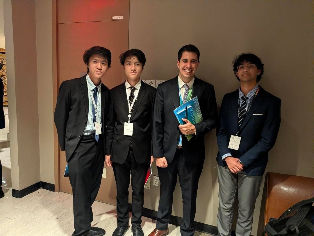 A group photograph at an event