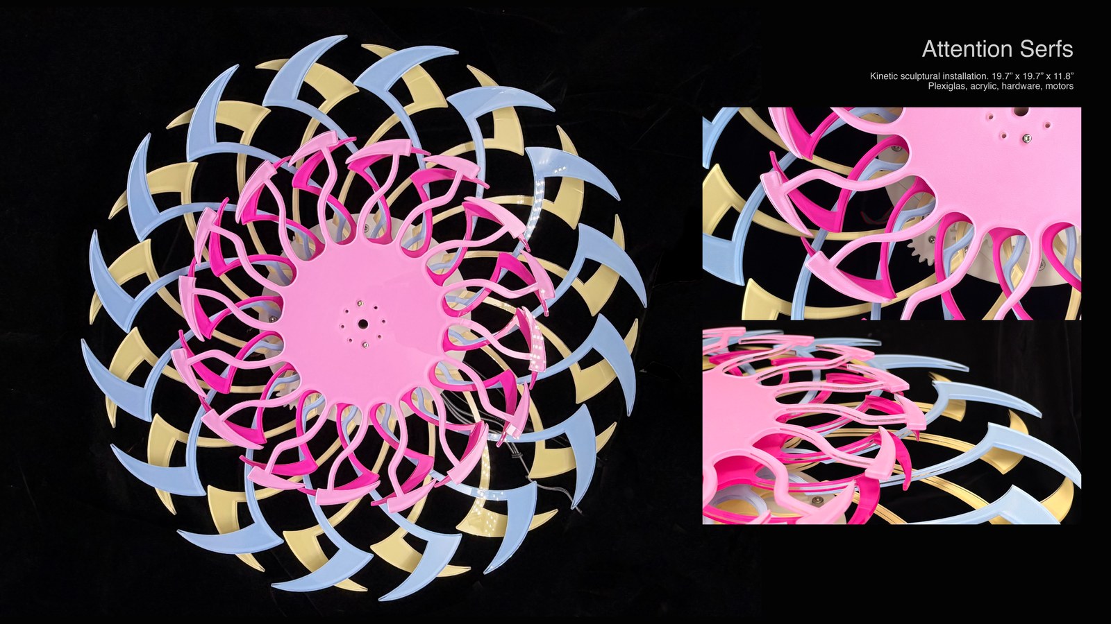 Attention Serfs / Kinetic sculptural installation